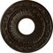 Ekena Millwork Nadia Ceiling Medallion (Fits Canopies up to 4 7/8"), 12 1/8"OD x 3 5/8"ID x 7/8"P, Bronze CM12NABZS - alternate 1